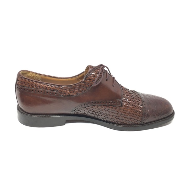 Mezlan Oxfords Shoes Size 9.5 W Brown Crocodile main image 4